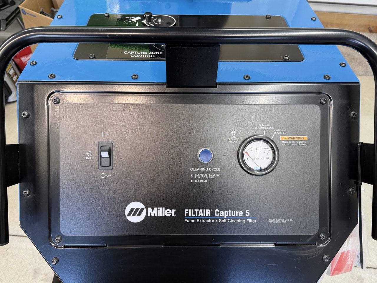 Miller FILTAIR Capture 5 Portable Fume Extraction System with 10' Extraction Arm - Image 5
