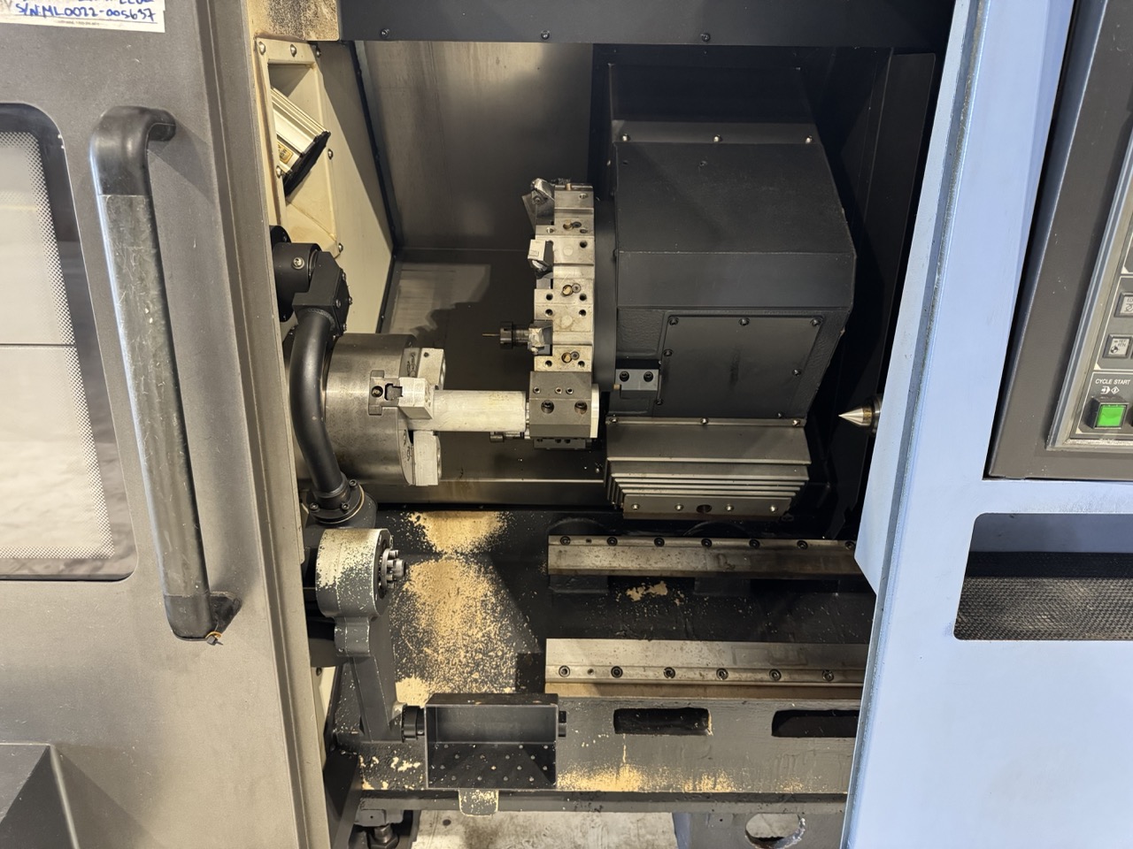Doosan Lynx 220LC CNC Turning Center Lathe, 2013 - Chip Conveyor - Image 6