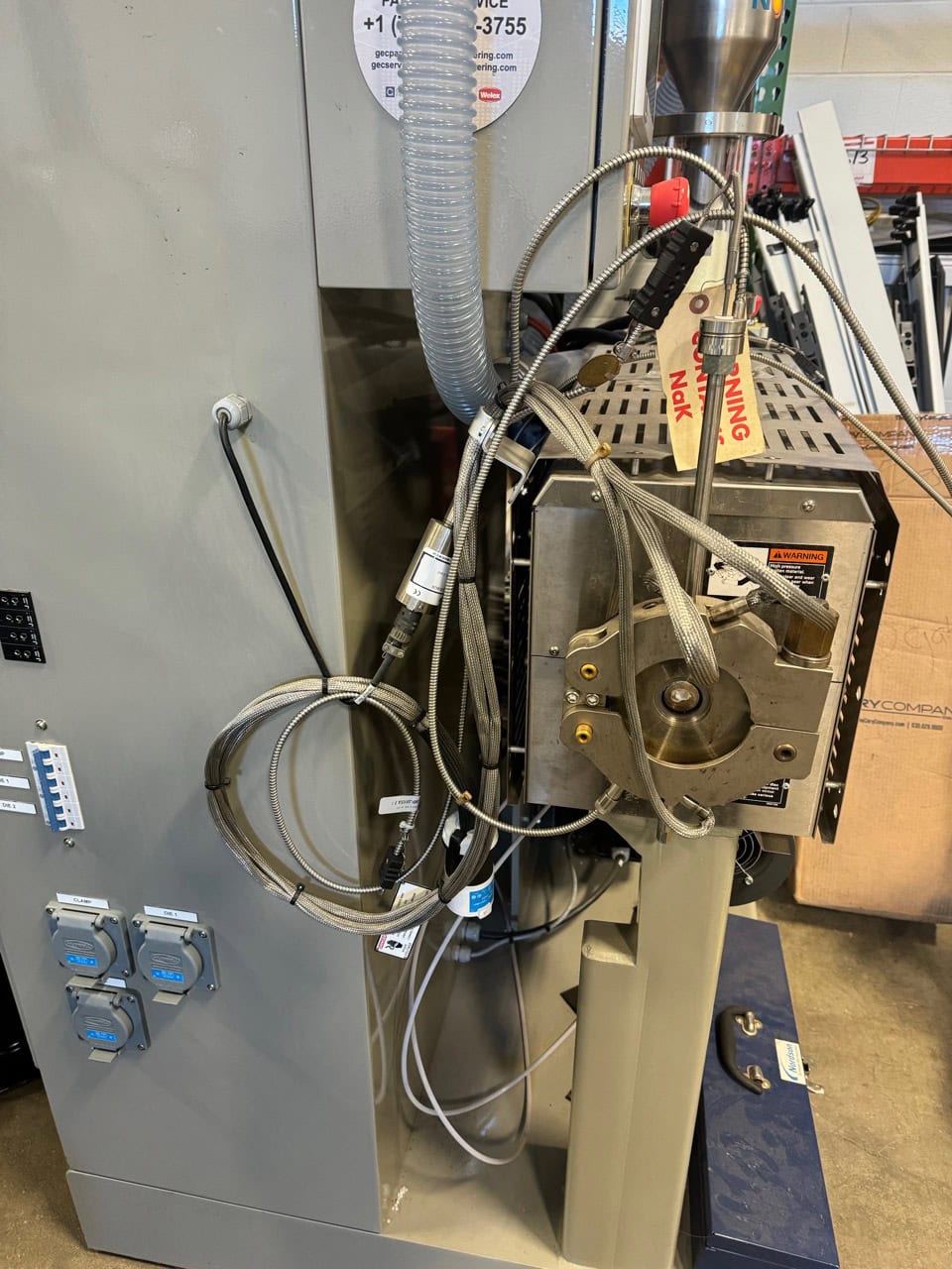 1.25" American Kuhne ULTRA CR 24:1 Air-Cooled Extruder, 2016 - Hopper, Feeder - Image 2
