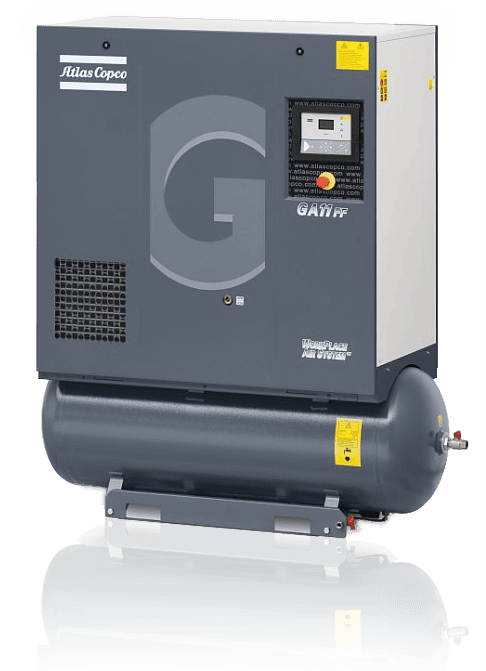 7.5 HP Atlas Copco GA5P-125 Rotary Screw Compressor, 2022 - Unused!