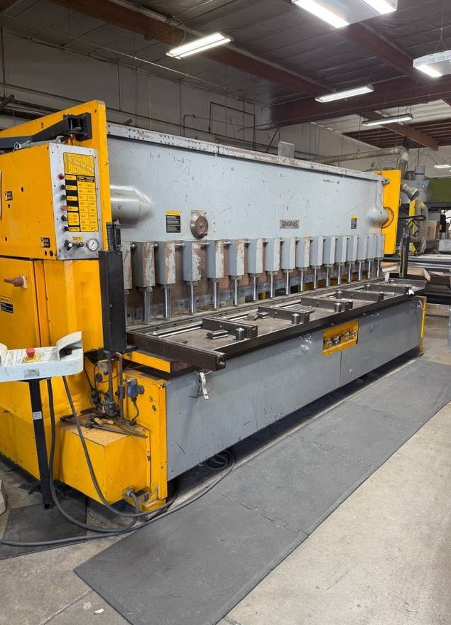 160 Ton x 12' Gingras SPB-12-160 Shear/Press Brake Combo, 2008 - Backgauge