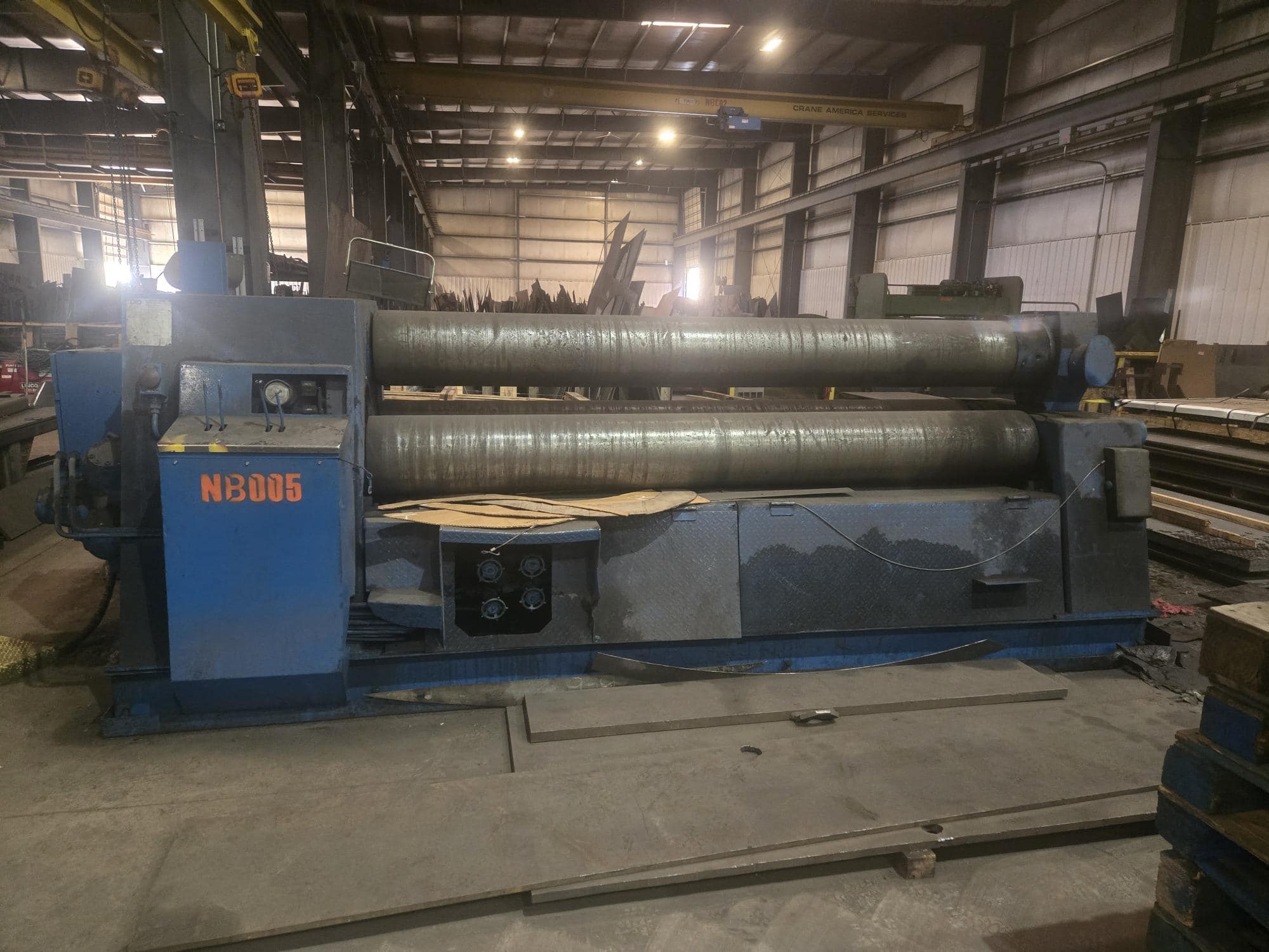 5/8" x 10' Kumla PV7H 3-Roll Plate Roller, 1976