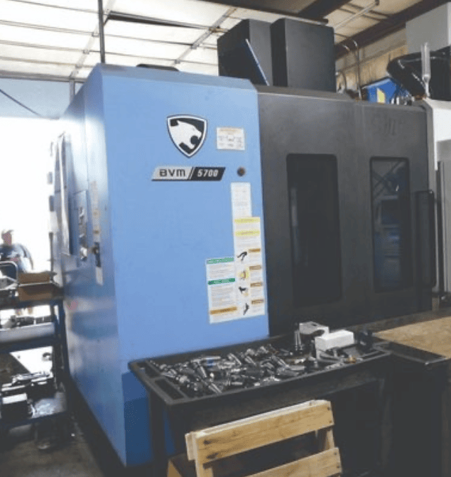 Doosan BVM 5700 VMC, 2022 - LNS Chip Conveyor & Chip Blaster