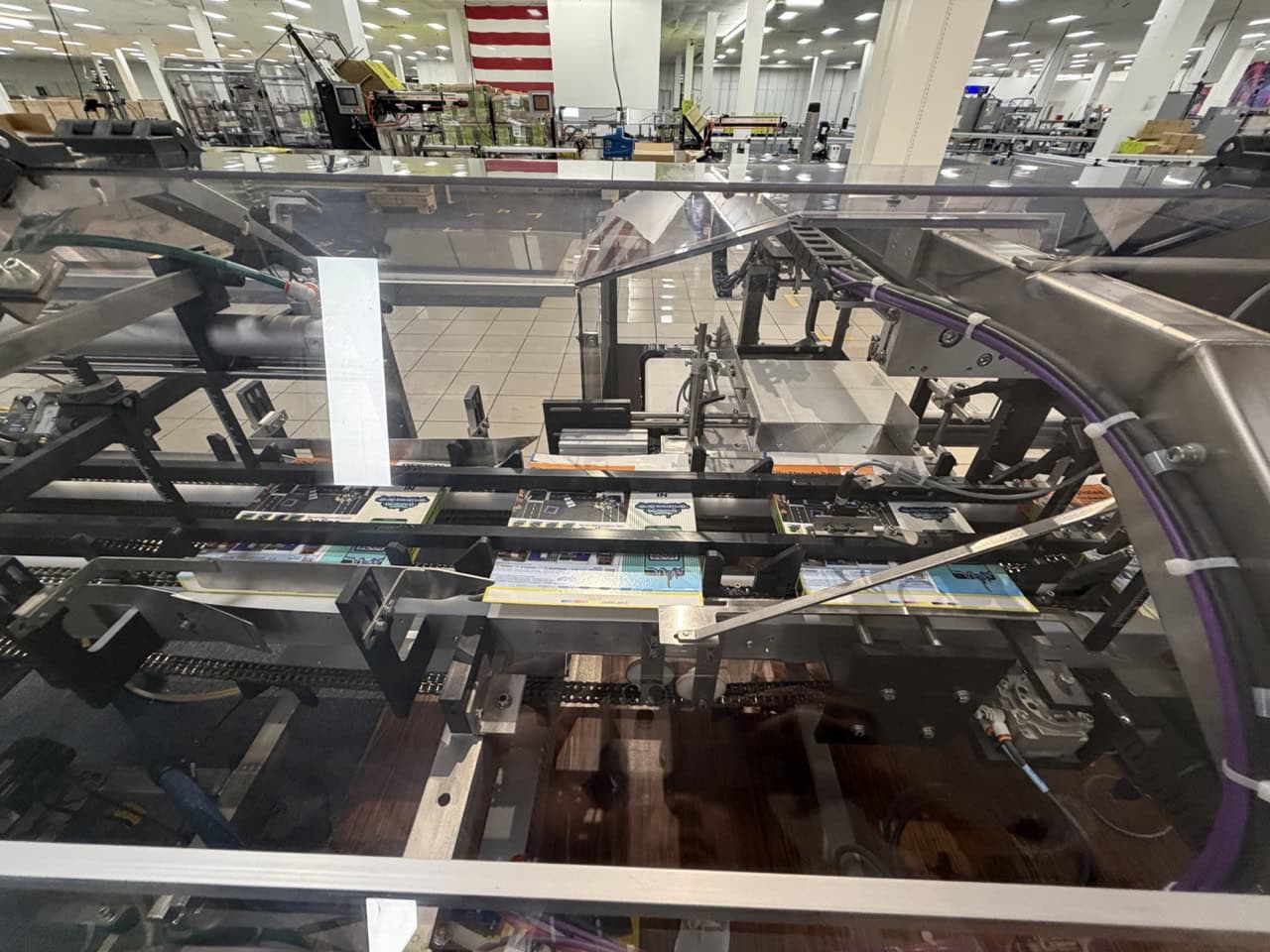 Complete Packaging Line for trays / flat Product including Custom Conveyor System, (2) Texwrap L-Bar Sealers and Heat Tunnels, Econocorp Automatic Cartoner and Case Packer and CTM Case labeler, 2023 - Image 11