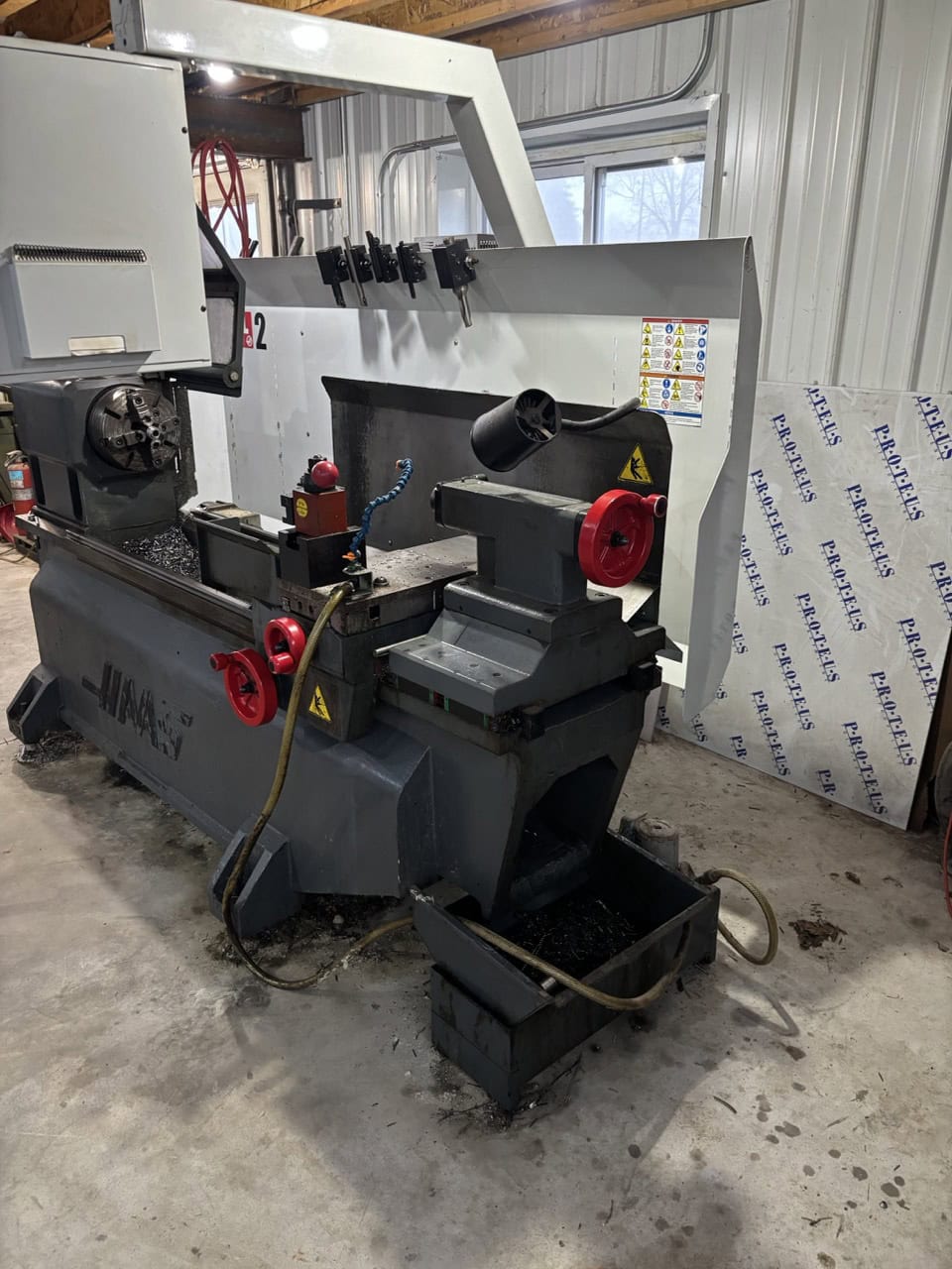 Haas TL-2 CNC Lathe, 2012 - Coolant Tank & Pump, Single Phase, Low Hours, Tailstock, IPS - Image 2