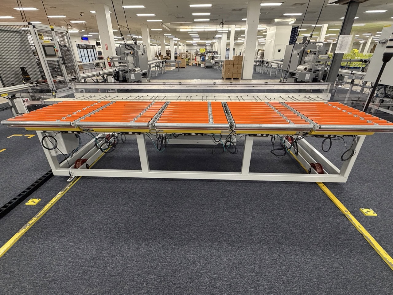 Complete Packaging Line for trays / flat Product including Custom Conveyor System, (2) Texwrap L-Bar Sealers and Heat Tunnels, Econocorp Automatic Cartoner and Case Packer and CTM Case labeler, 2023 - Image 2