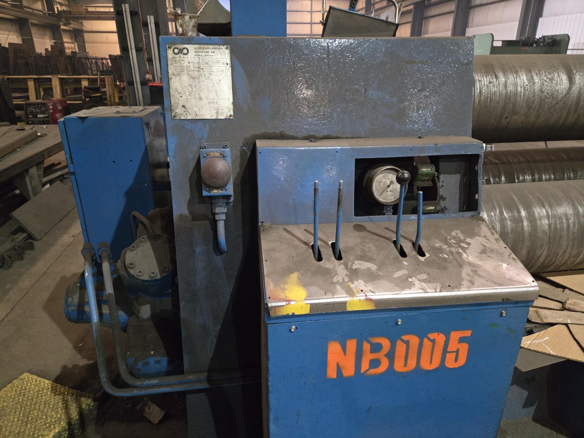 5/8" x 10' Kumla PV7H 3-Roll Plate Roller, 1976 - Image 2
