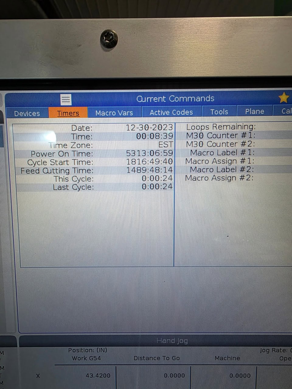 Haas VF-4 VMC, 2023 - Probe, 30 ATC, Chip Auger - Image 2
