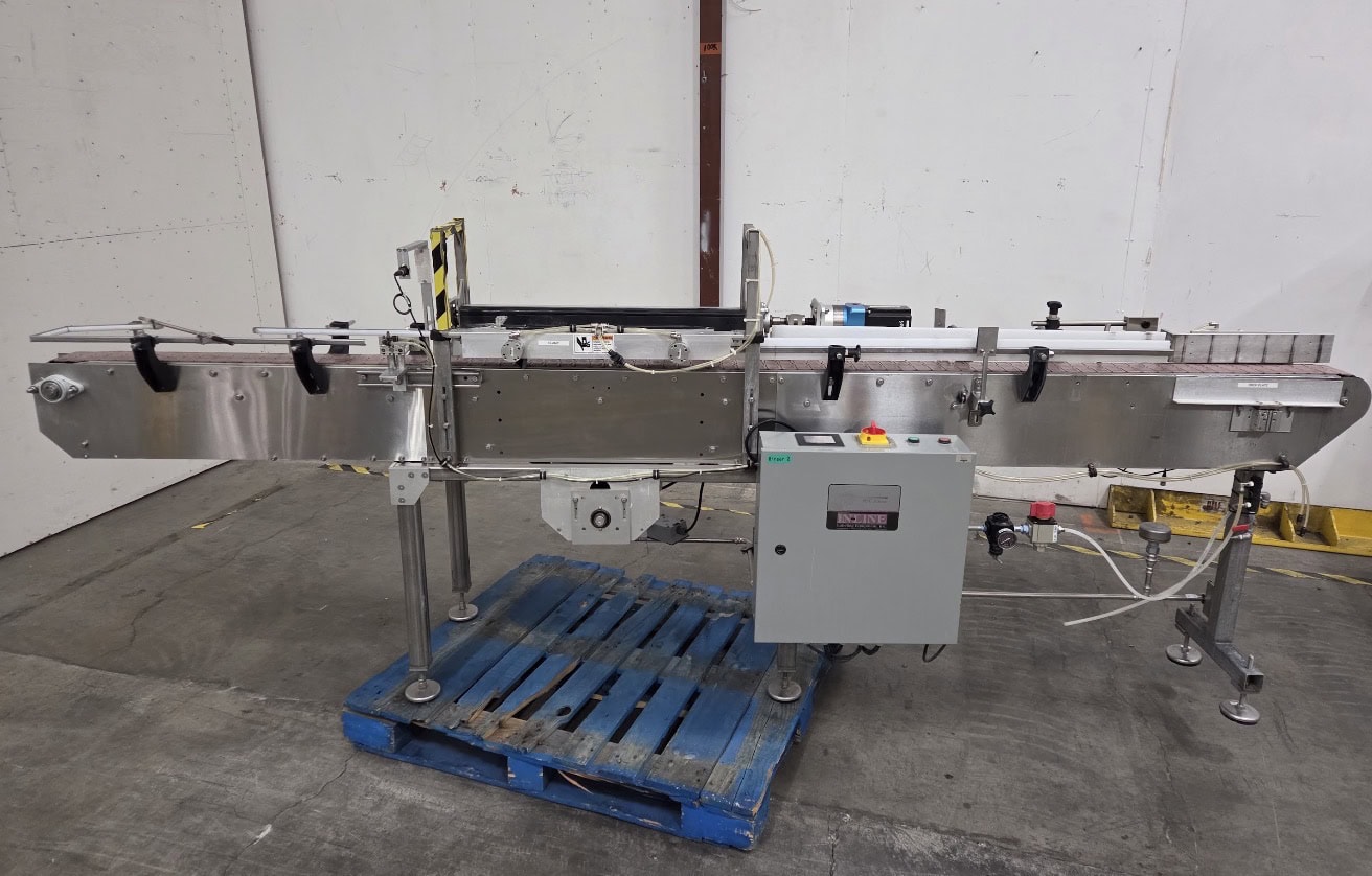 Meheen R Series Filling Line with In-Line Packaging RSC Rinser, 700VS Labeler, Zalkin Capper, Accumulation Table and Conveyor System - Complete Bottling Line, Lightly Used - Image 3