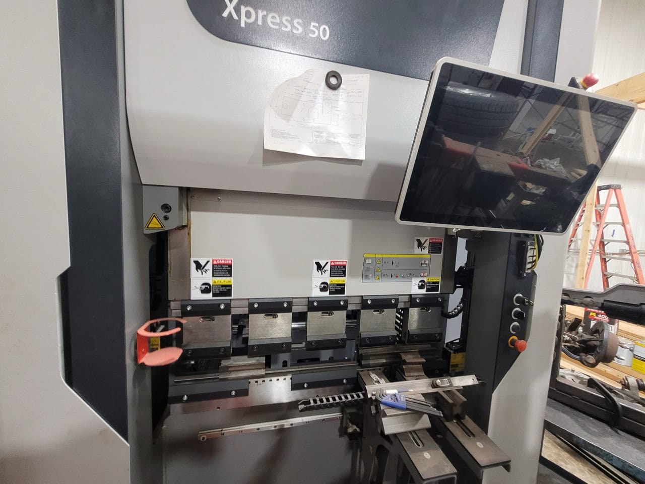 55 Ton X 3.4' Bystronic Xpress 50 CNC Hydraulic Press Brake, 2019 - 4 Axis Back Gauge, Low Hours - Image 4