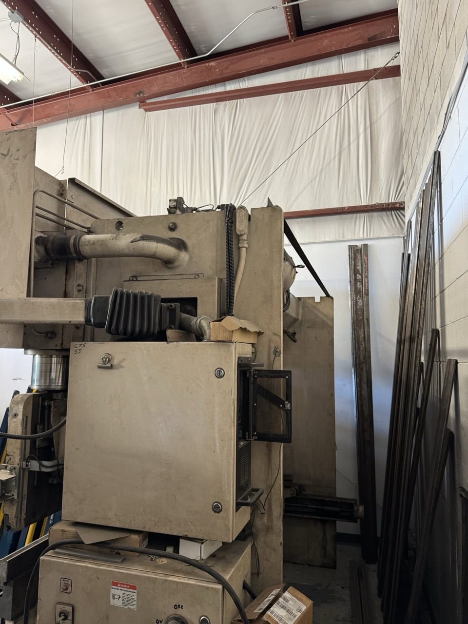 100 Ton x 10' Wysong PH 100-120 CNC Hydraulic Press Brake, 1991 - Tooling Included Laser Curtains, Backgauge - Image 7