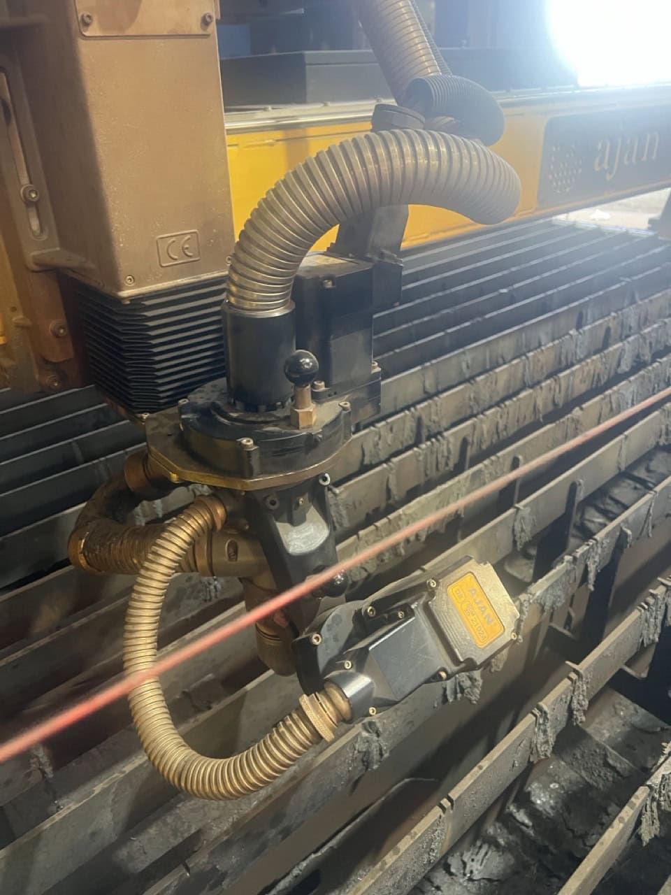 8' x 20' Ajan Plasma-Oxy Cutting Table, 2016 - Ajan PP 260A Power Source, 5 Axis - Image 2