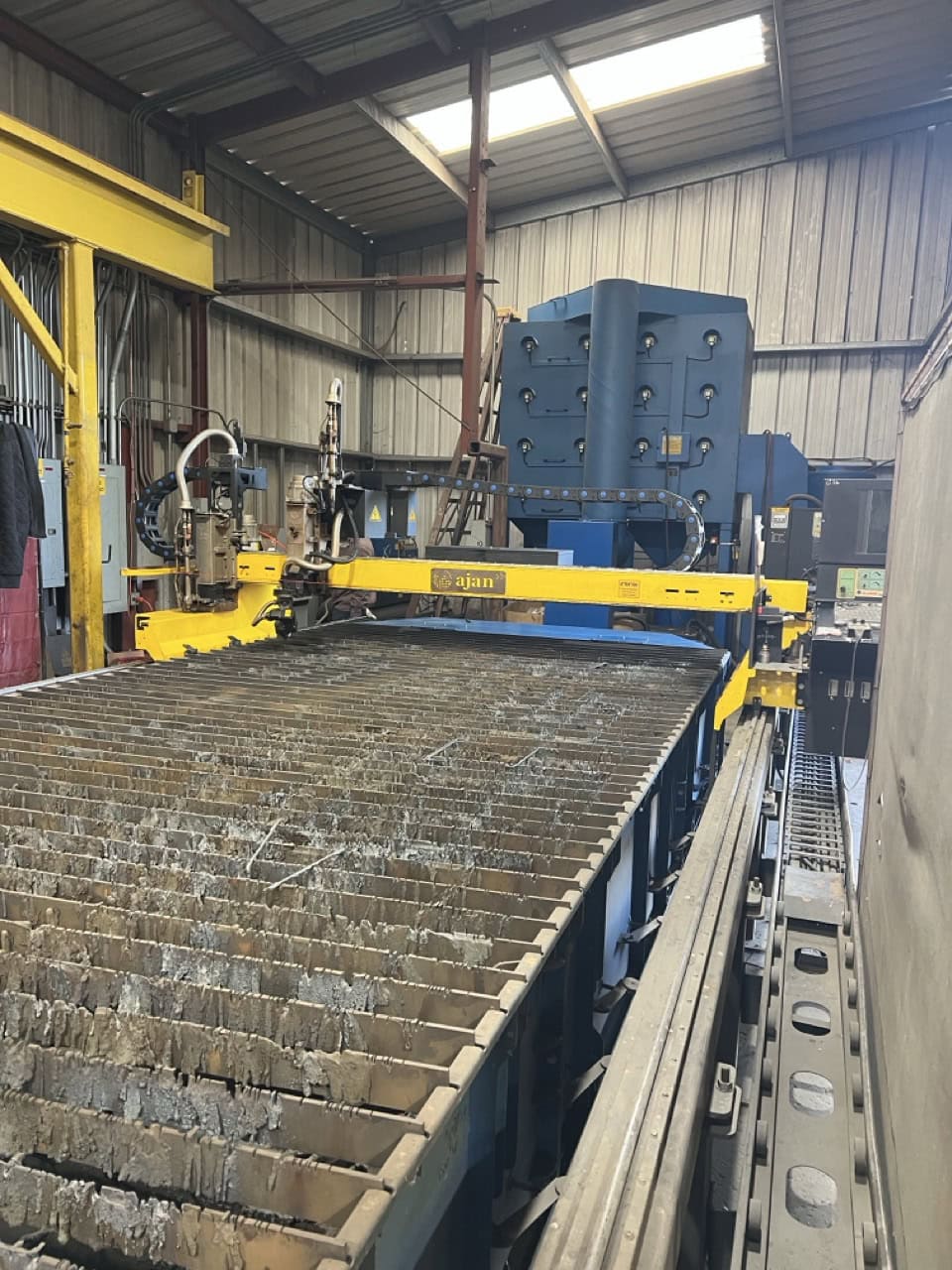 8' x 20' Ajan Plasma-Oxy Cutting Table, 2016 - Ajan PP 260A Power Source, 5 Axis - Image 12