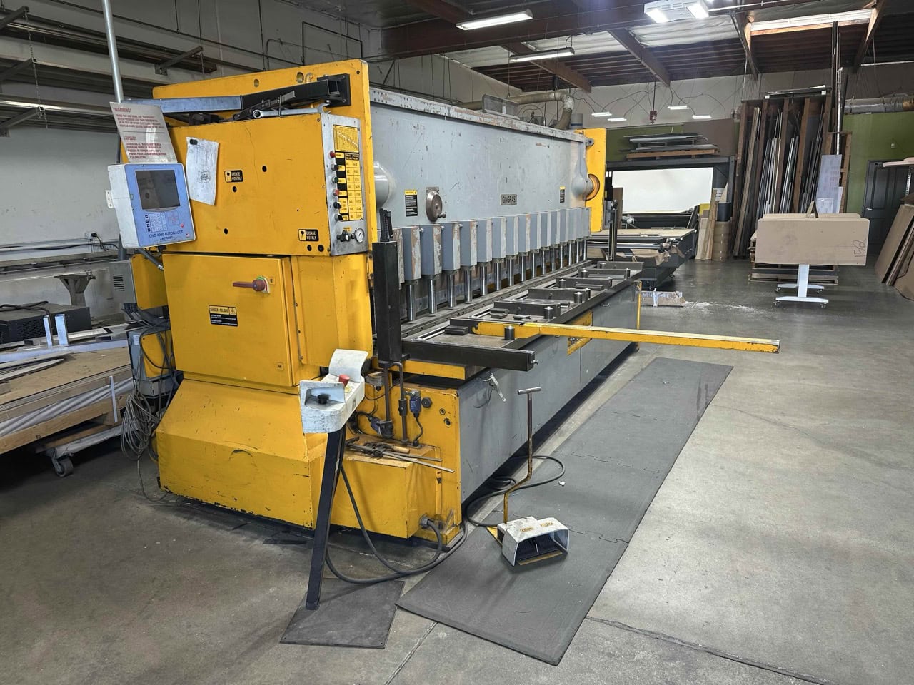 160 Ton x 12' Gingras SPB-12-160 Shear/Press Brake Combo, 2008 - Backgauge - Image 4