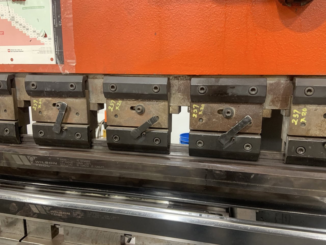242 Ton X 13' Amada HFB 2204 CNC Press Brake, 1999 - 8 Axis, Tooling Pictured Included - Image 4