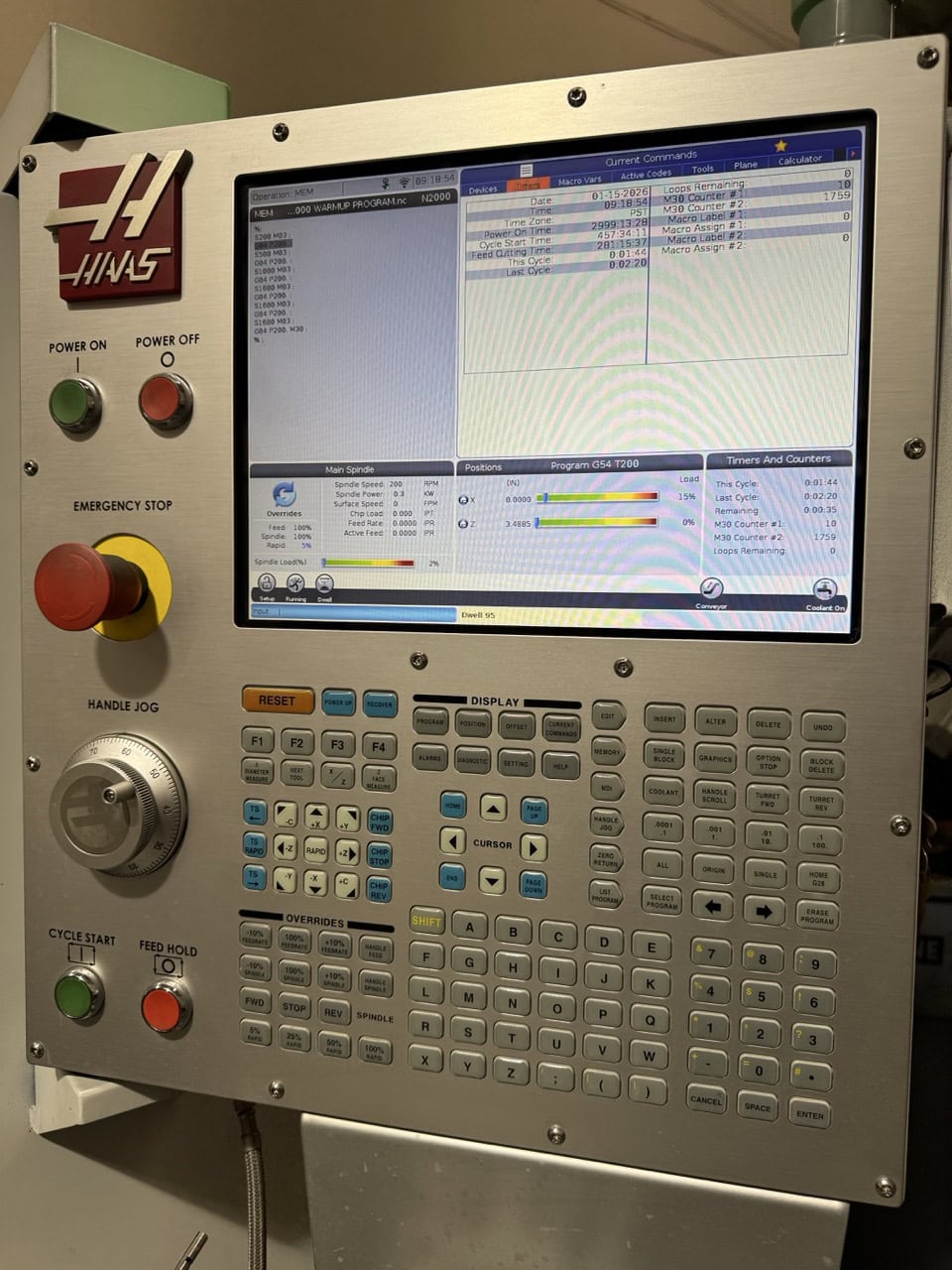 Haas ST-15 CNC Lathe, 2020 - Auto Door, Parts Catcher - Image 4