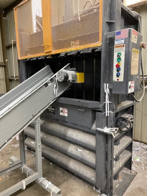 Alleghany Paper Shredder 16-150C, 2014 - w/Marathon 7230HD Vertical Baler - Image 6