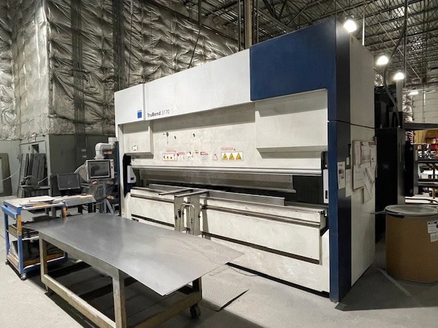 190 Ton x 13.5' Trumpf TruBend 3170 CNC Hydraulic Press Brake, 2016 - 4 Axis Backgauge - Image 8