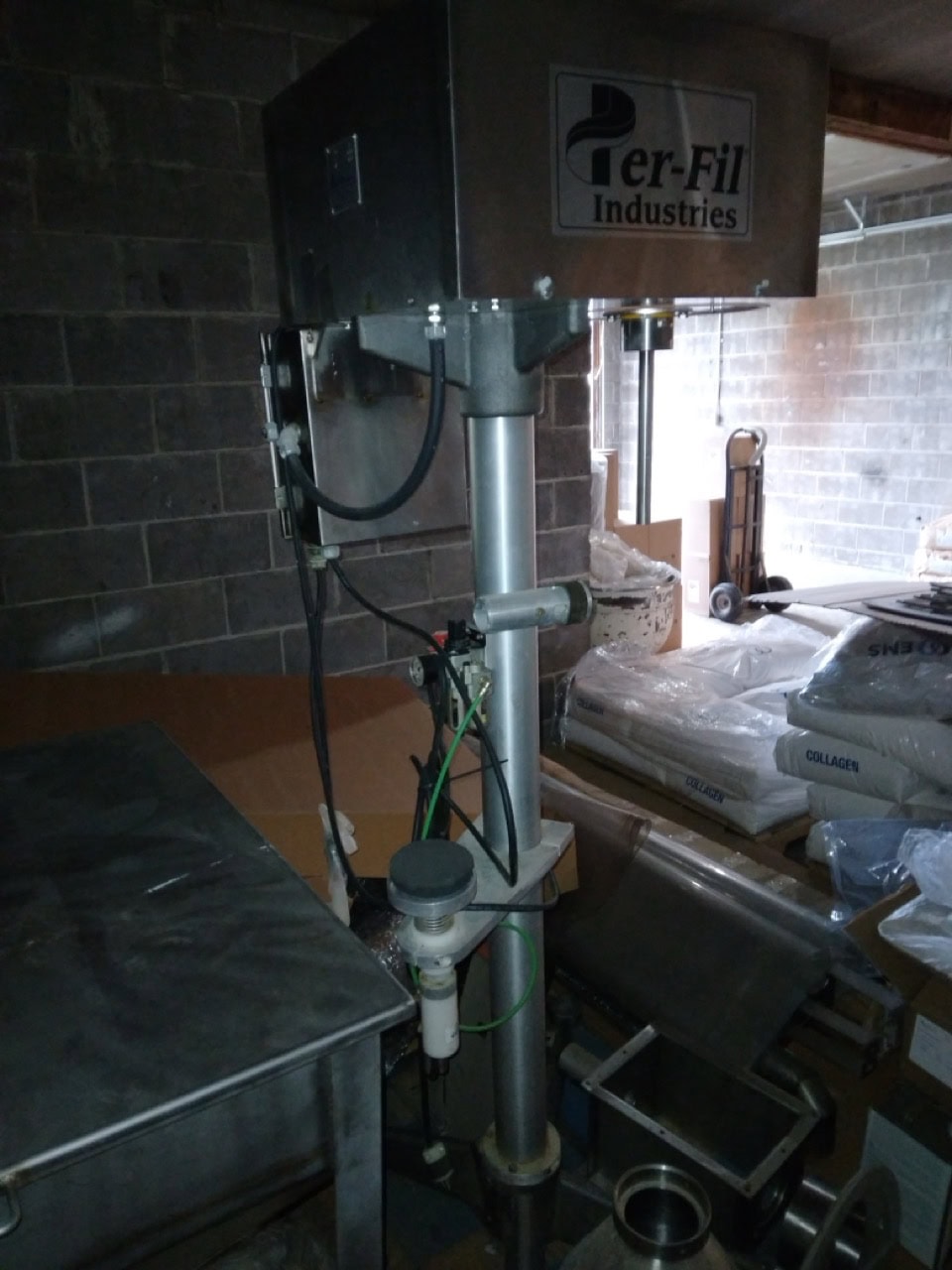 Per-Fil MF Semi-Automatic Auger Filler with Hopper and Flexible Screw Conveyor, 2011 - Image 5