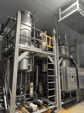 Buflovac / Hebeler 12-04878 Double-Effect Rising/Falling Film Evaporator System, 2017 – 6,500 lb/hr 316L SS Food/Protein Concentrator - Image 2