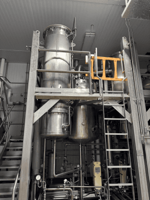Buflovac / Hebeler 12-04878 Double-Effect Rising/Falling Film Evaporator System, 2017 – 6,500 lb/hr 316L SS Food/Protein Concentrator - Image 3