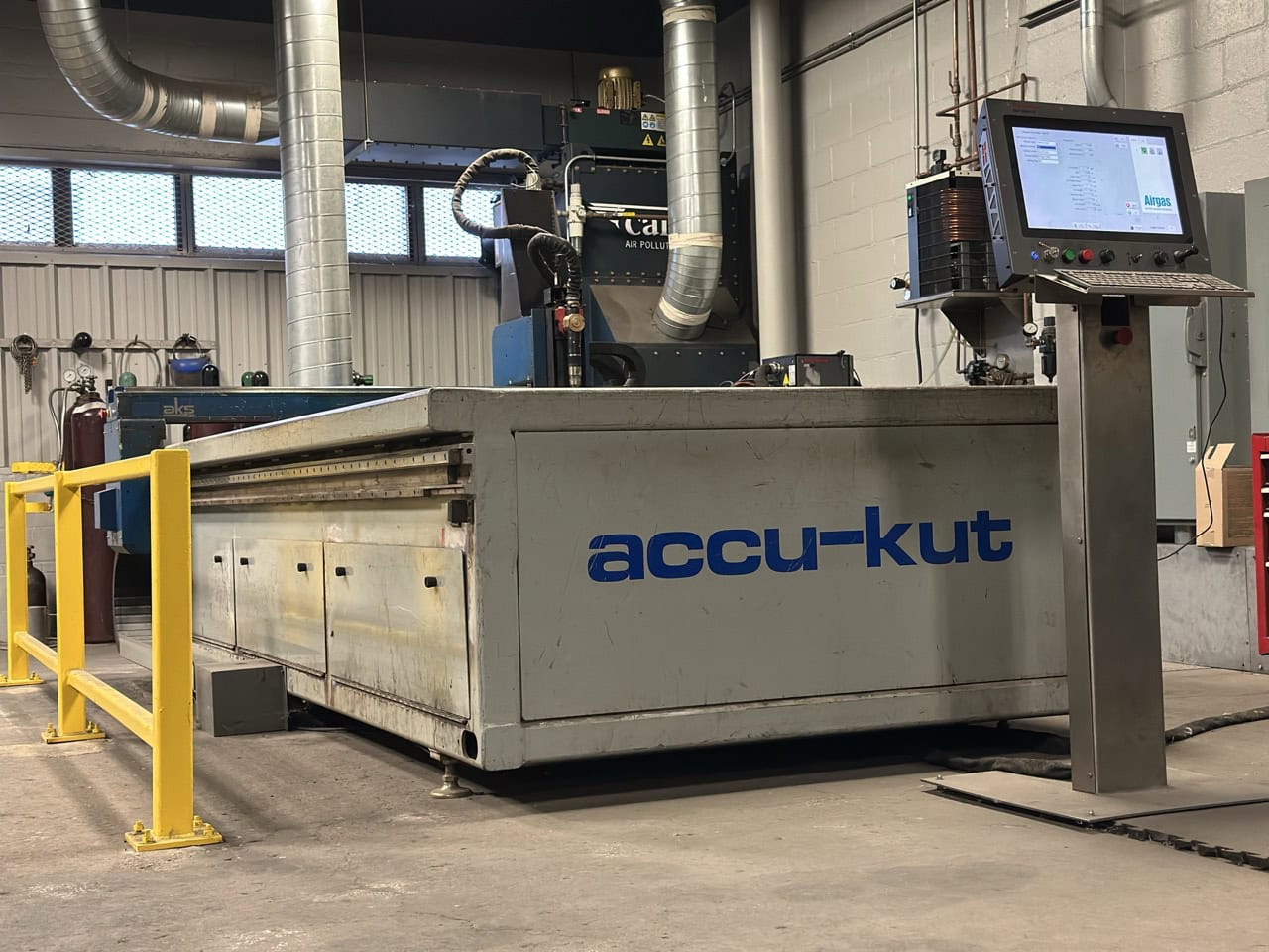 5' x 10' AKS Accu-Kut CNC Hypertherm XPR 300 Plasma Table, 2010 - Rebuilt in 2018, Dust Collector - Image 2