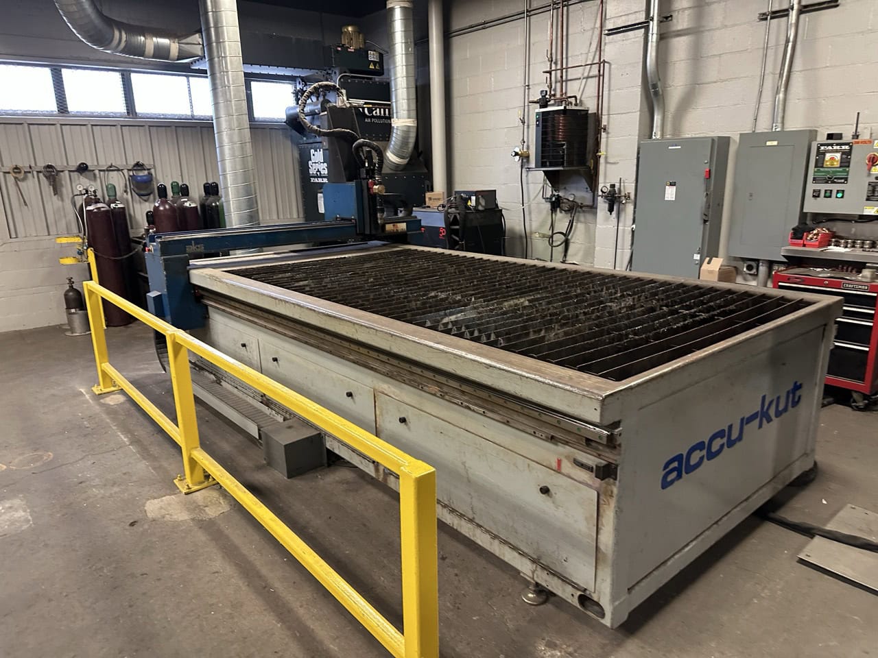 5' x 10' AKS Accu-Kut CNC Hypertherm XPR 300 Plasma Table, 2010 - Rebuilt in 2018, Dust Collector - Image 4
