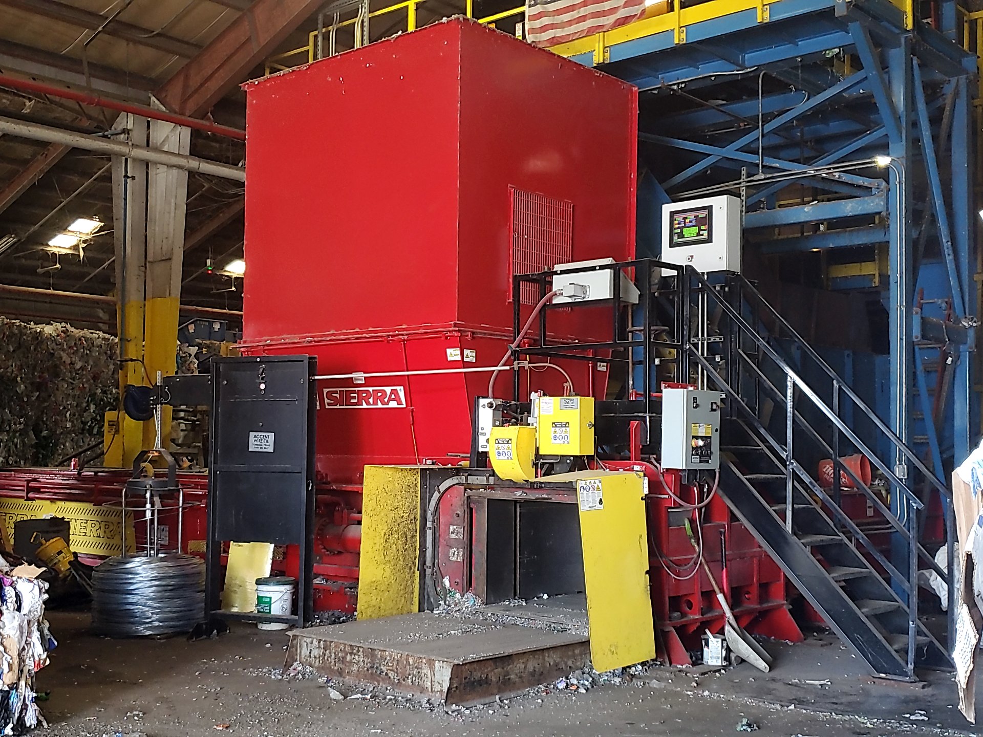 2022 Sierra REB-2 150 Two-Ram Baler — 150 HP, 254-Ton Force, 45" x 31" x 62" Bale - High-Volume Recycling Baler
