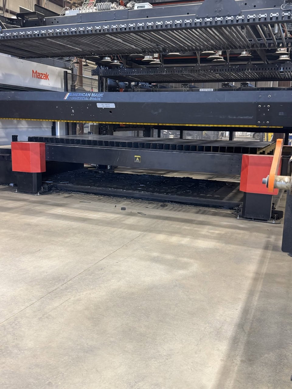 7000 Watt Mazak Optiplex 4220 NEO Fiber Laser, 2024 - Lucas 4220 Ez Compact 8-Shelf Stocker and Scheduler Automation System, Liberty High Performance Air System, Gold Series X-Flo Industrial Dust Collector - Image 12