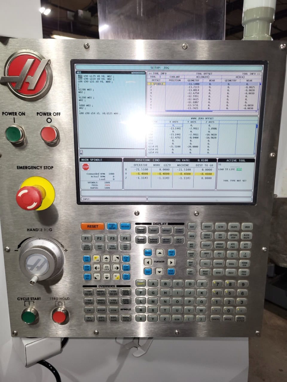 HAAS TM-3P CNC TOOLROOM MILL, 2012 - 4 AXIS VMC, VERTICAL MACHINING CENTER - Image 17