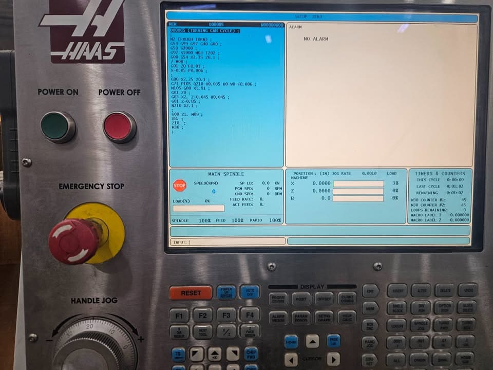 Haas SL-30T CNC Lathe, 2008 - Tailstock, Chip Conveyor - Image 3