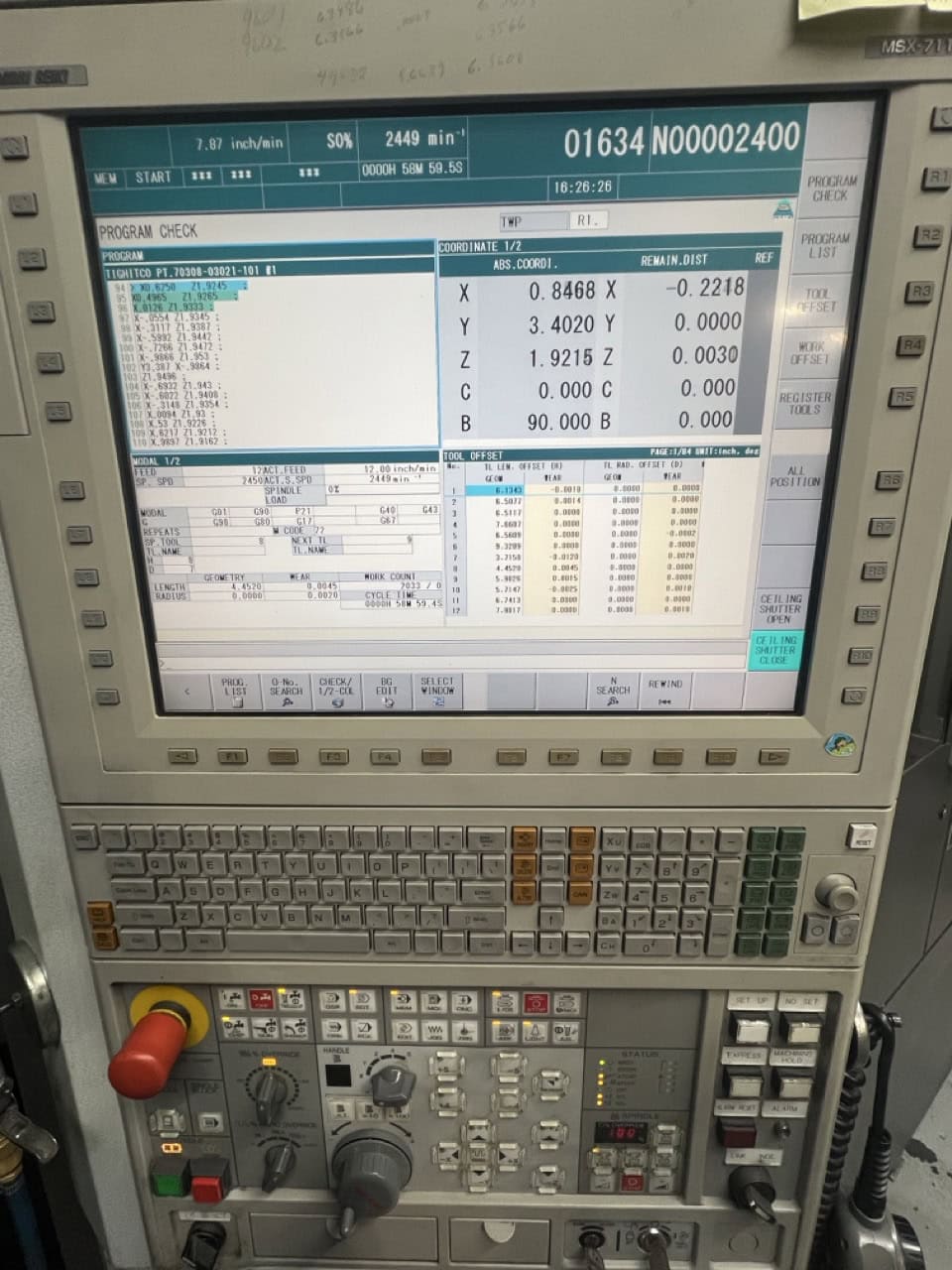 Mori Seiki NMV 5000 DCG, 2010 - 5 Axis, Spindle Probe, Coolant Thru Spindle - Image 3