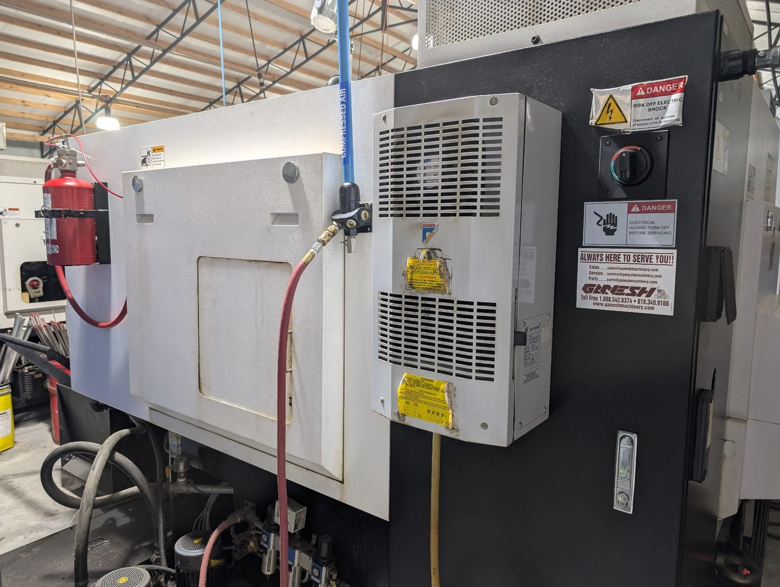 Ganesh Cyclone-32CS CNC Swiss Machine, 2017 - Chip Conveyor - Image 3