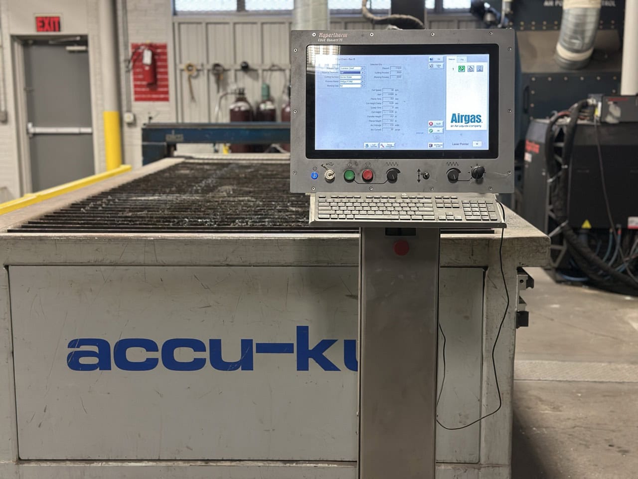 5' x 10' AKS Accu-Kut CNC Hypertherm XPR 300 Plasma Table, 2010 - Rebuilt in 2018, Dust Collector - Image 10