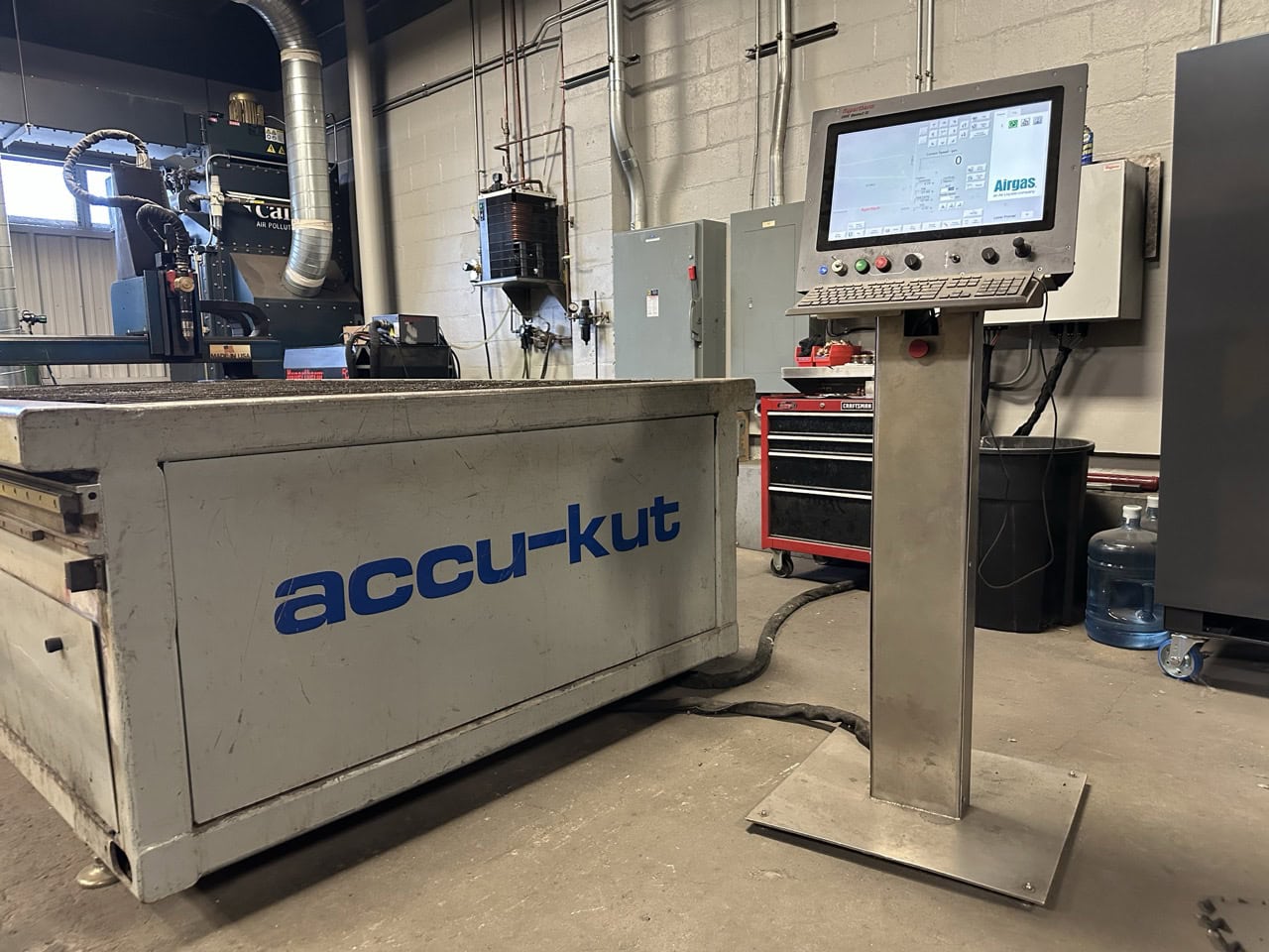5' x 10' AKS Accu-Kut CNC Hypertherm XPR 300 Plasma Table, 2010 - Rebuilt in 2018, Dust Collector - Image 11