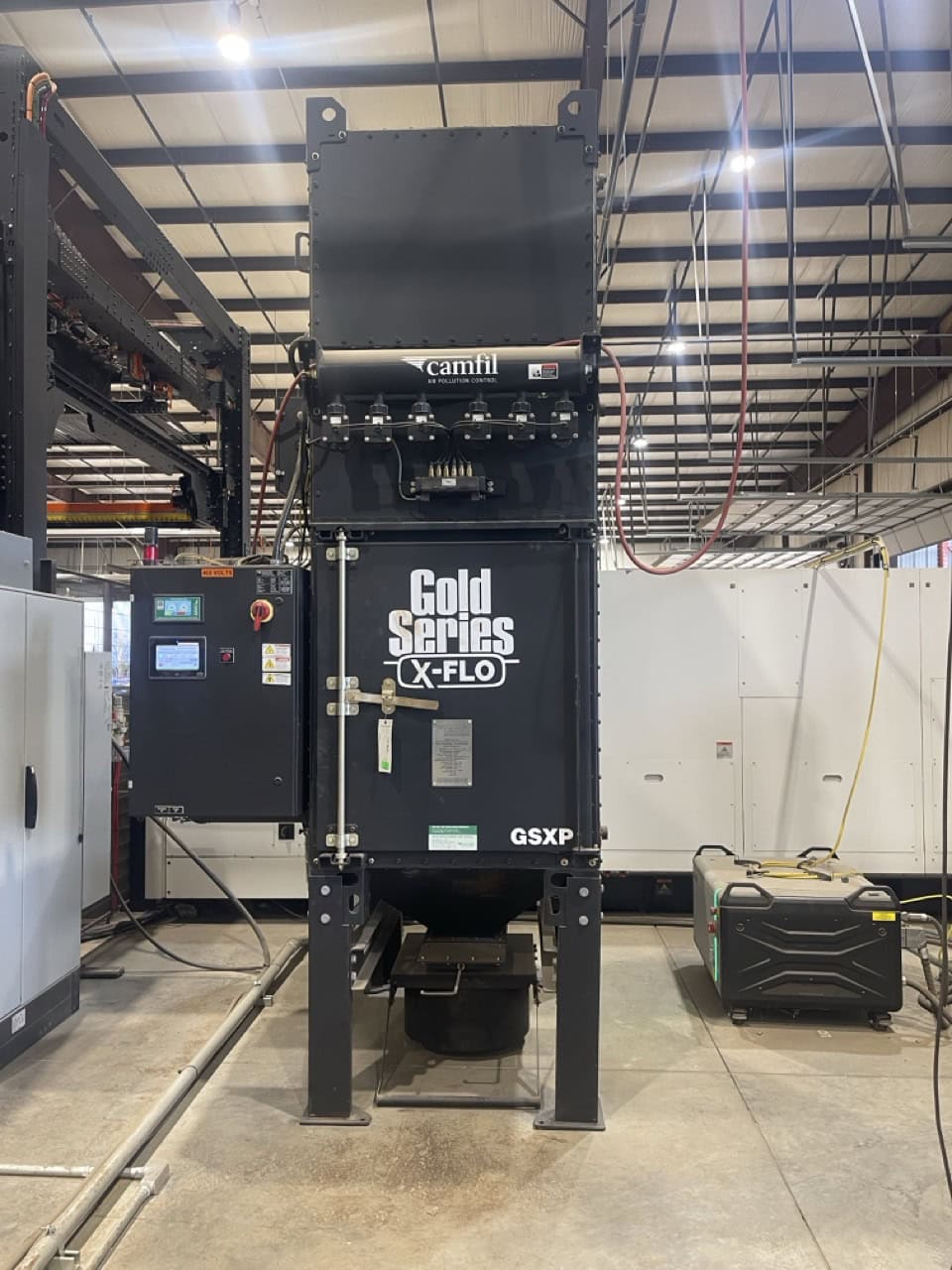 7000 Watt Mazak Optiplex 4220 NEO Fiber Laser, 2024 - Lucas 4220 Ez Compact 8-Shelf Stocker and Scheduler Automation System, Liberty High Performance Air System, Gold Series X-Flo Industrial Dust Collector - Image 8