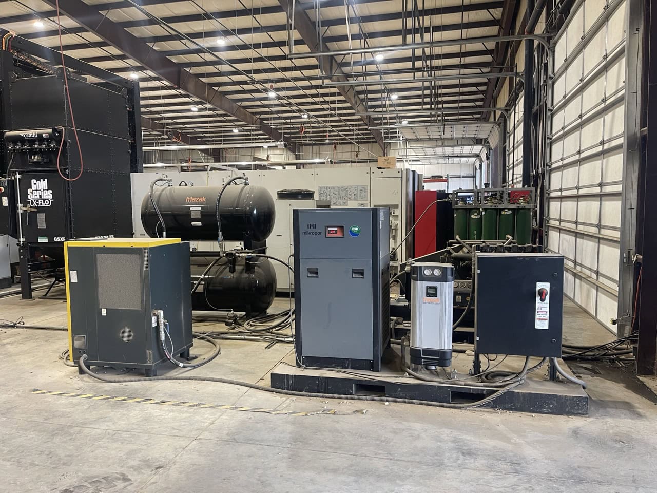 7000 Watt Mazak Optiplex 4220 NEO Fiber Laser, 2024 - Lucas 4220 Ez Compact 8-Shelf Stocker and Scheduler Automation System, Liberty High Performance Air System, Gold Series X-Flo Industrial Dust Collector - Image 9
