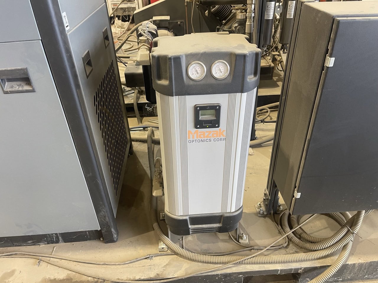7000 Watt Mazak Optiplex 4220 NEO Fiber Laser, 2024 - Lucas 4220 Ez Compact 8-Shelf Stocker and Scheduler Automation System, Liberty High Performance Air System, Gold Series X-Flo Industrial Dust Collector - Image 25