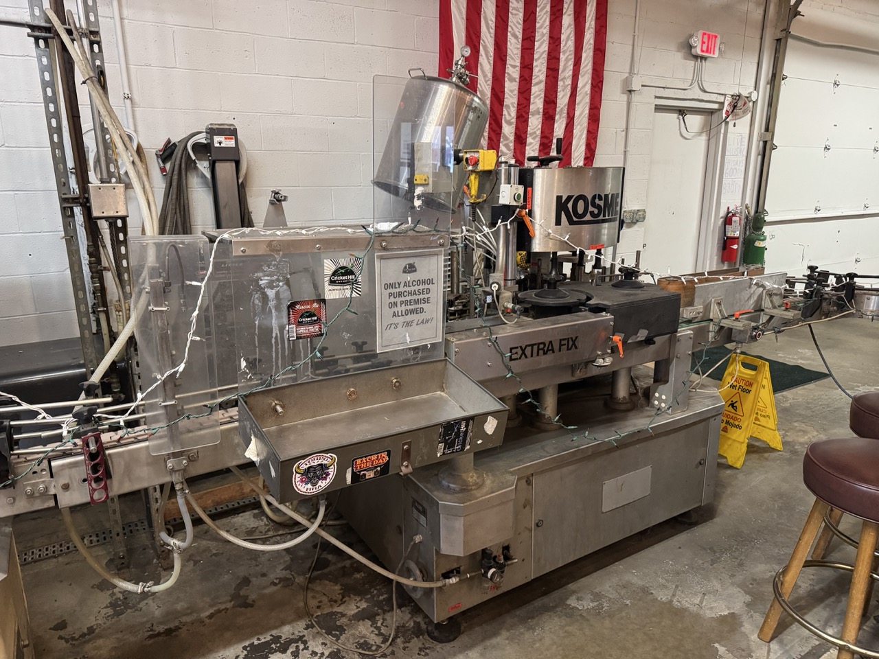 Enzinger Bottle Filling Line, 1989 - Capper, Rinser, Labeler, Box Taper, More - Image 19