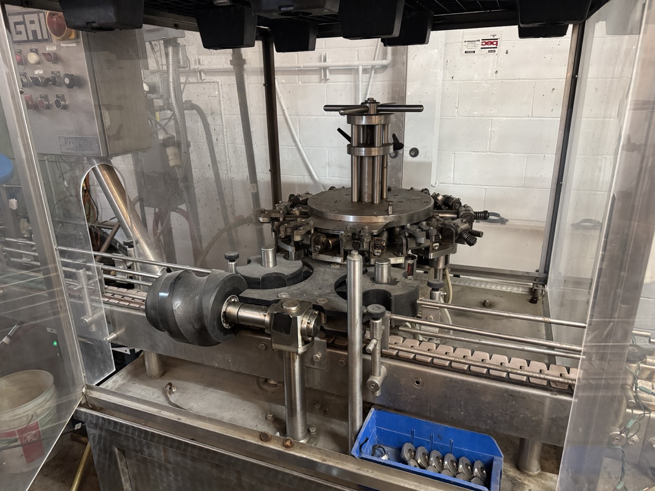 Enzinger Bottle Filling Line, 1989 - Capper, Rinser, Labeler, Box Taper, More - Image 21