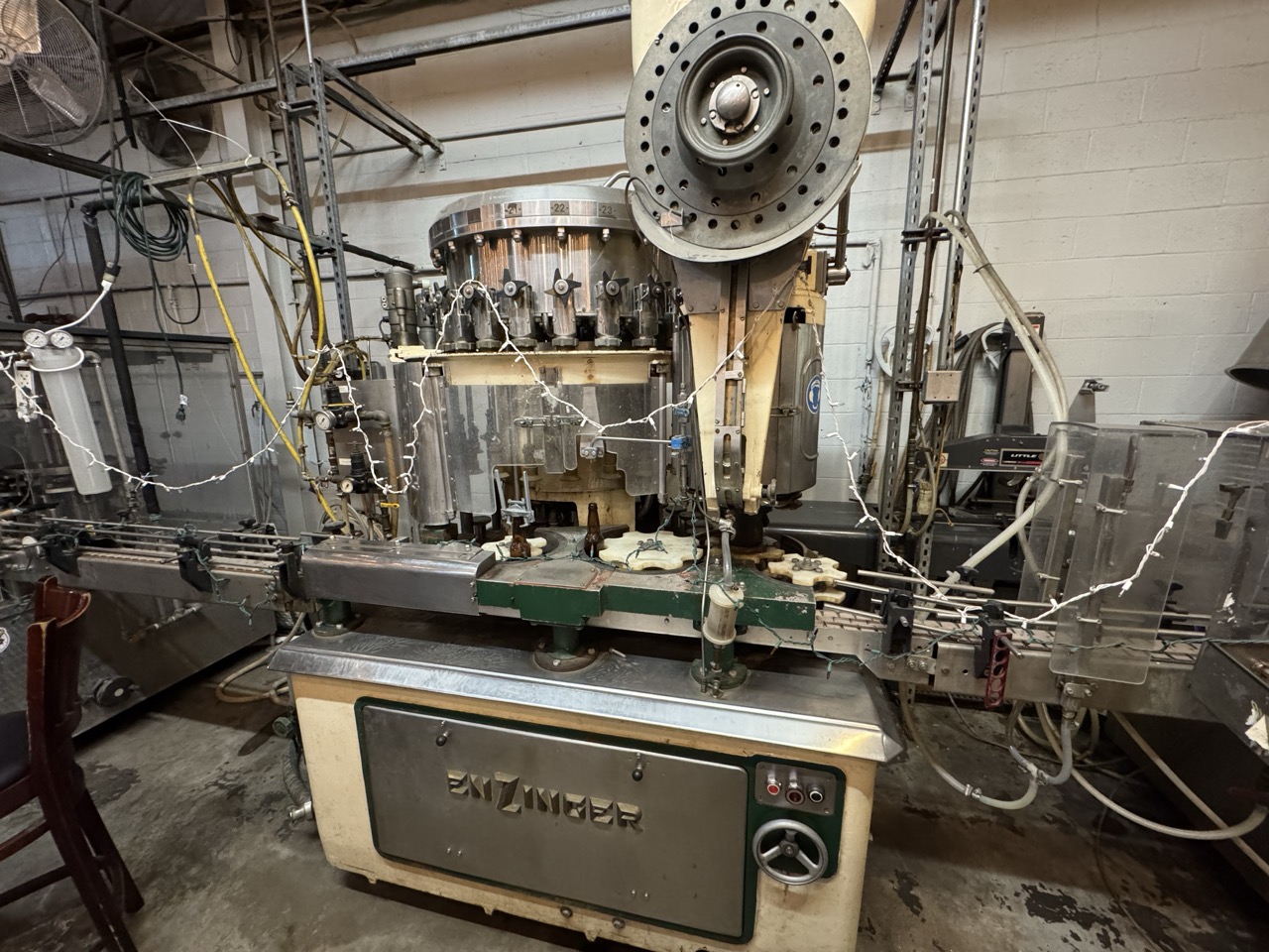 Enzinger Bottle Filling Line, 1989 - Capper, Rinser, Labeler, Box Taper, More - Image 32