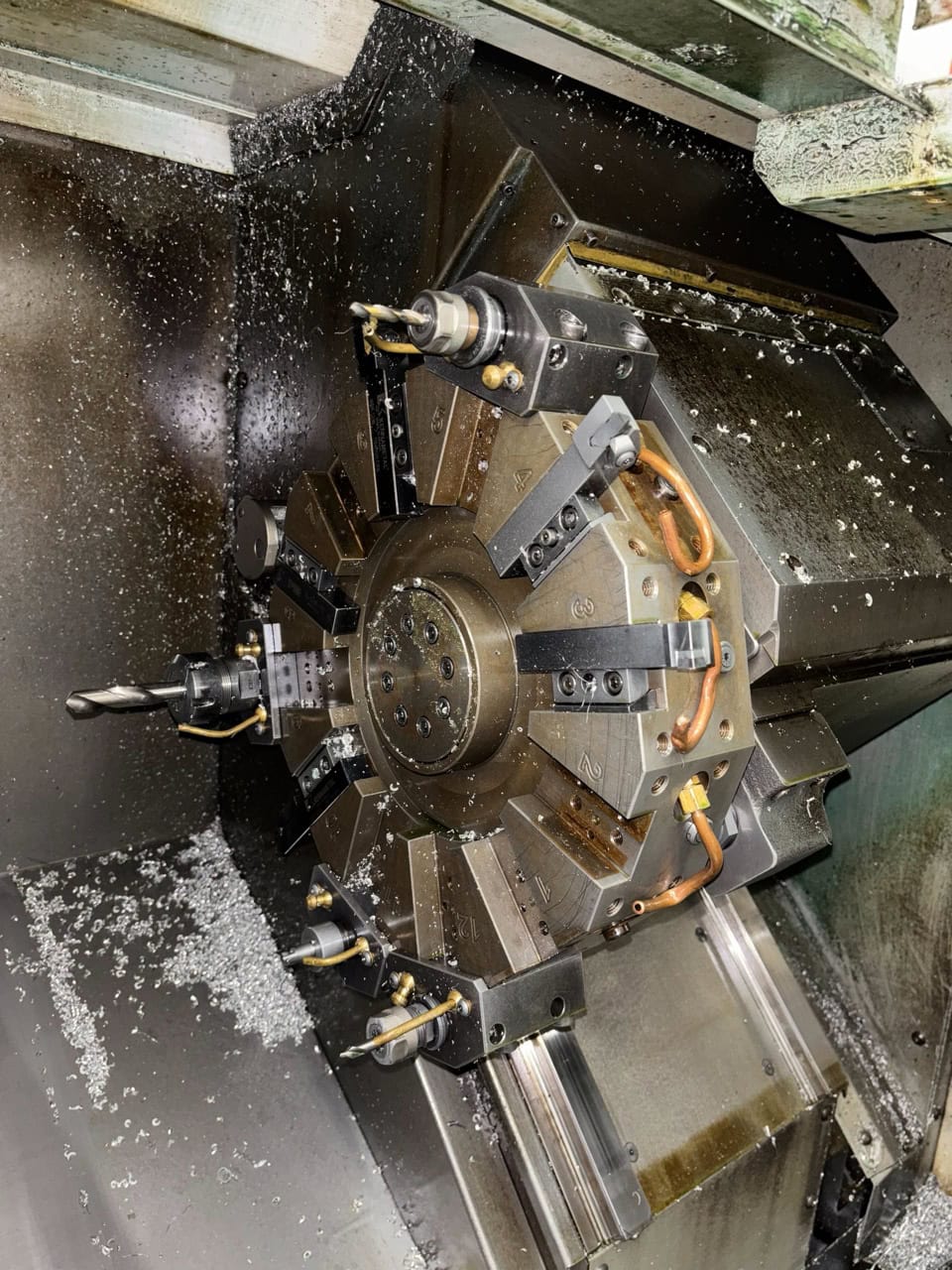 Haas ST-10 CNC Lathe, 2012 - Bar Feeder, Parts Catcher - Image 9
