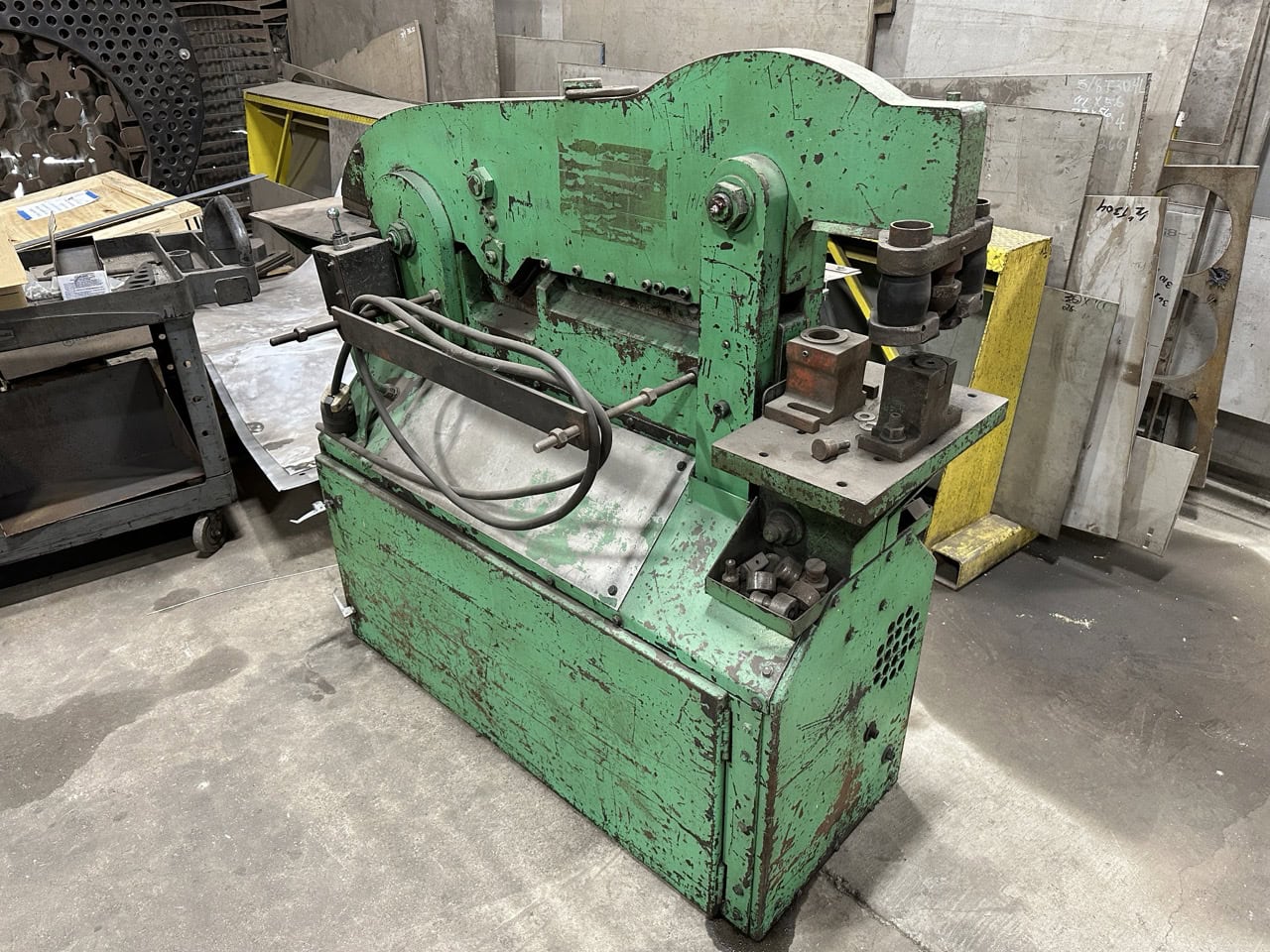 50 Ton Piranha P3-50 Hydraulic Ironworker, 1998 - Tooling - Image 5