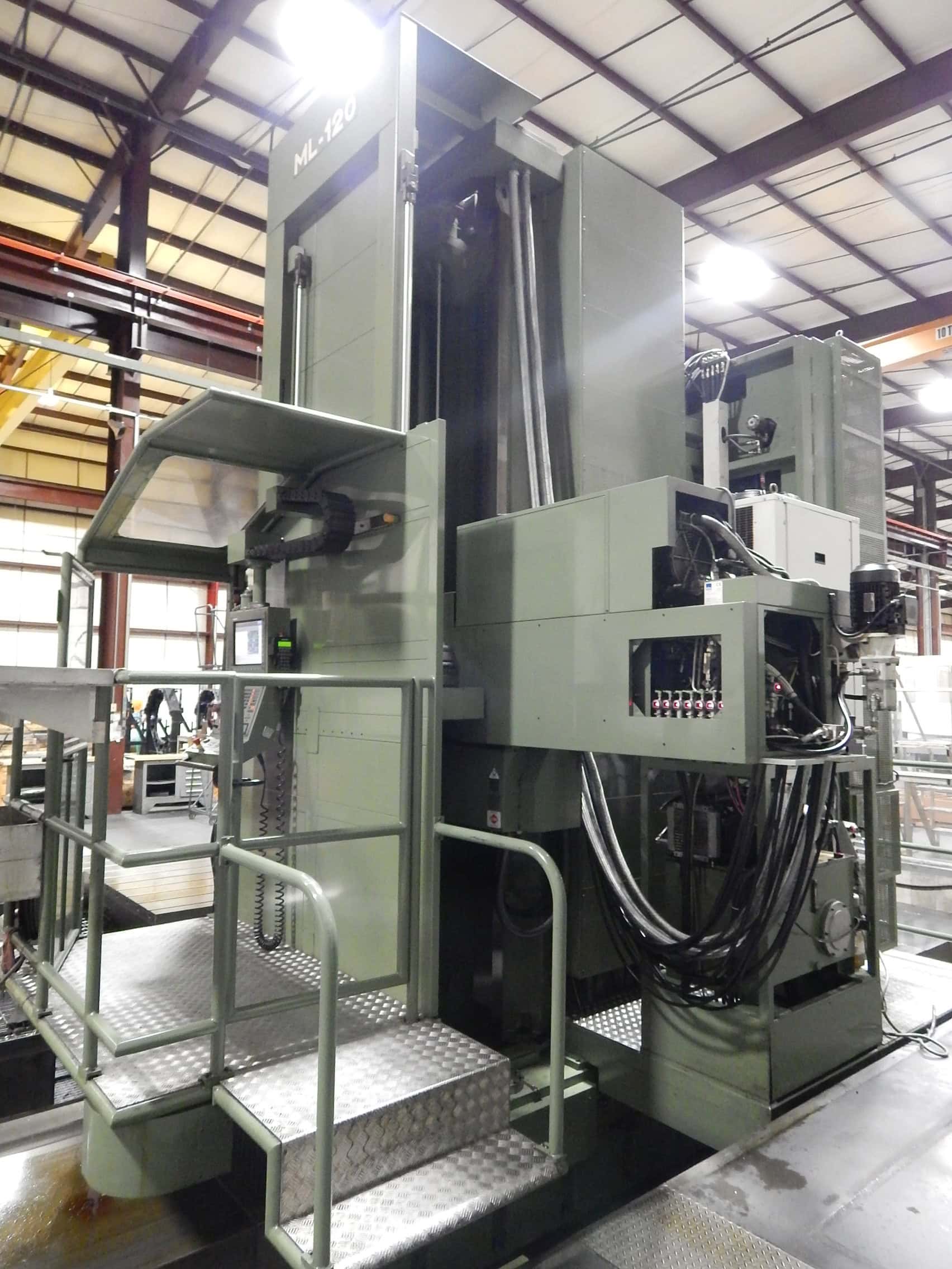 Parpas ML-120 CNC Floor Type Boring Mill, 2007 - 7 Axis, 5" Spindle, Universal Head, 90 Degree Head, Under Power - Image 10