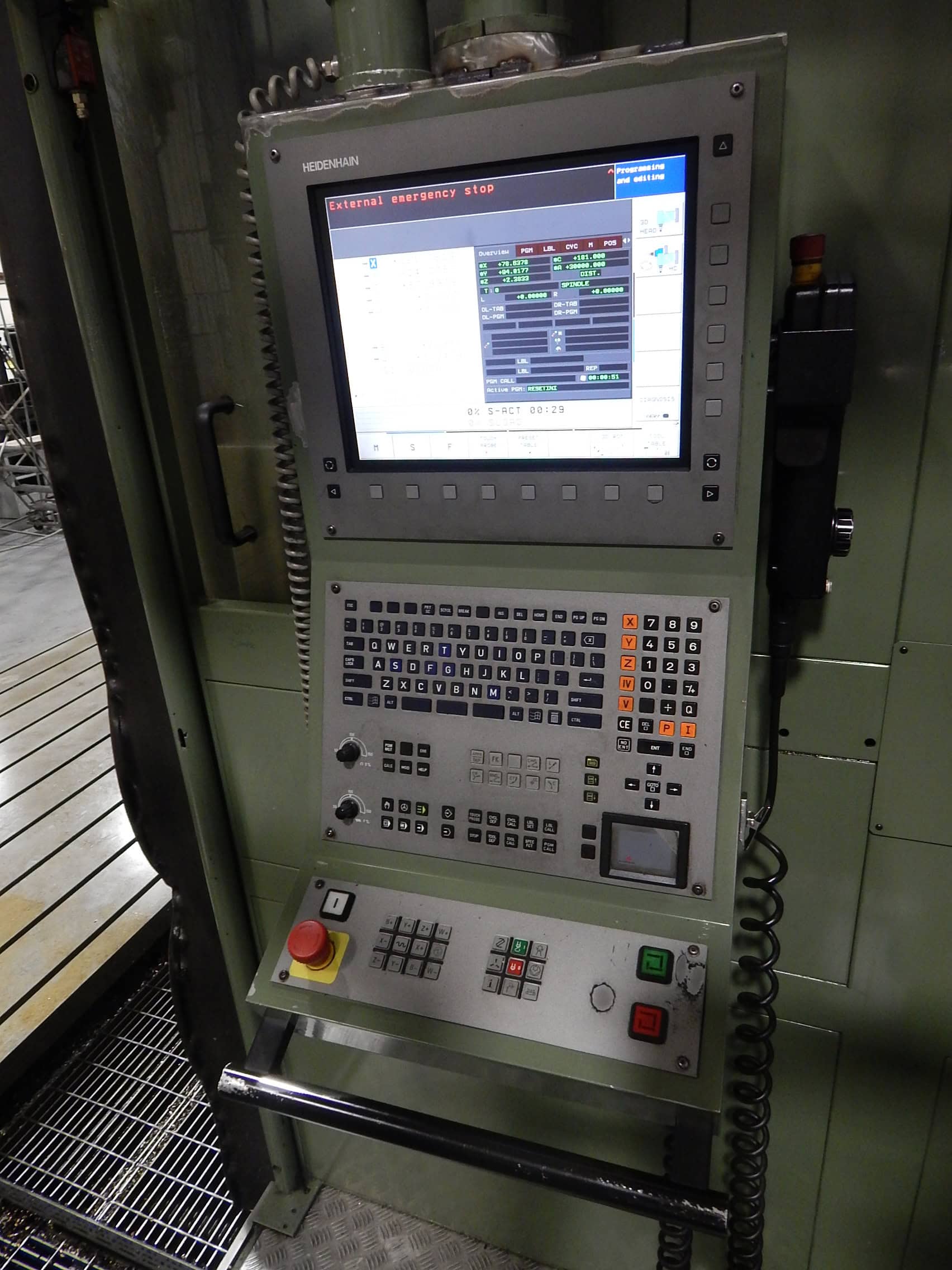 Parpas ML-120 CNC Floor Type Boring Mill, 2007 - 7 Axis, 5" Spindle, Universal Head, 90 Degree Head, Under Power - Image 8