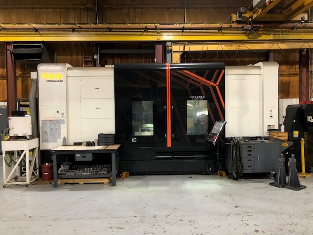 Mazak Integrex e-420H-ST, Multi Axis Lathe, 2016 - 15" Kitagawa Chucks, 5.19" Bore, Lower Turret, Chip Conveyor, Mist Collector, Through-Spindle Coolant, Renishaw Probe, 80 ATC