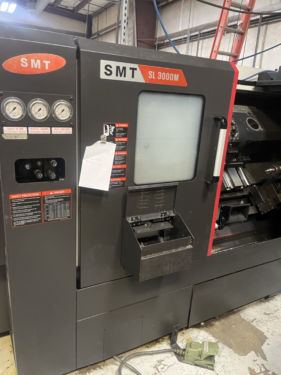 Samsung SL3000M CNC Lathe, 2016 - Live Tooling, Parts Catcher, Tailstock