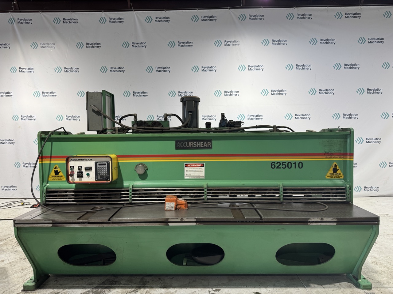 1/4" x 10' ACCURSHEAR 625010 HYDRAULIC SHEAR, 1995