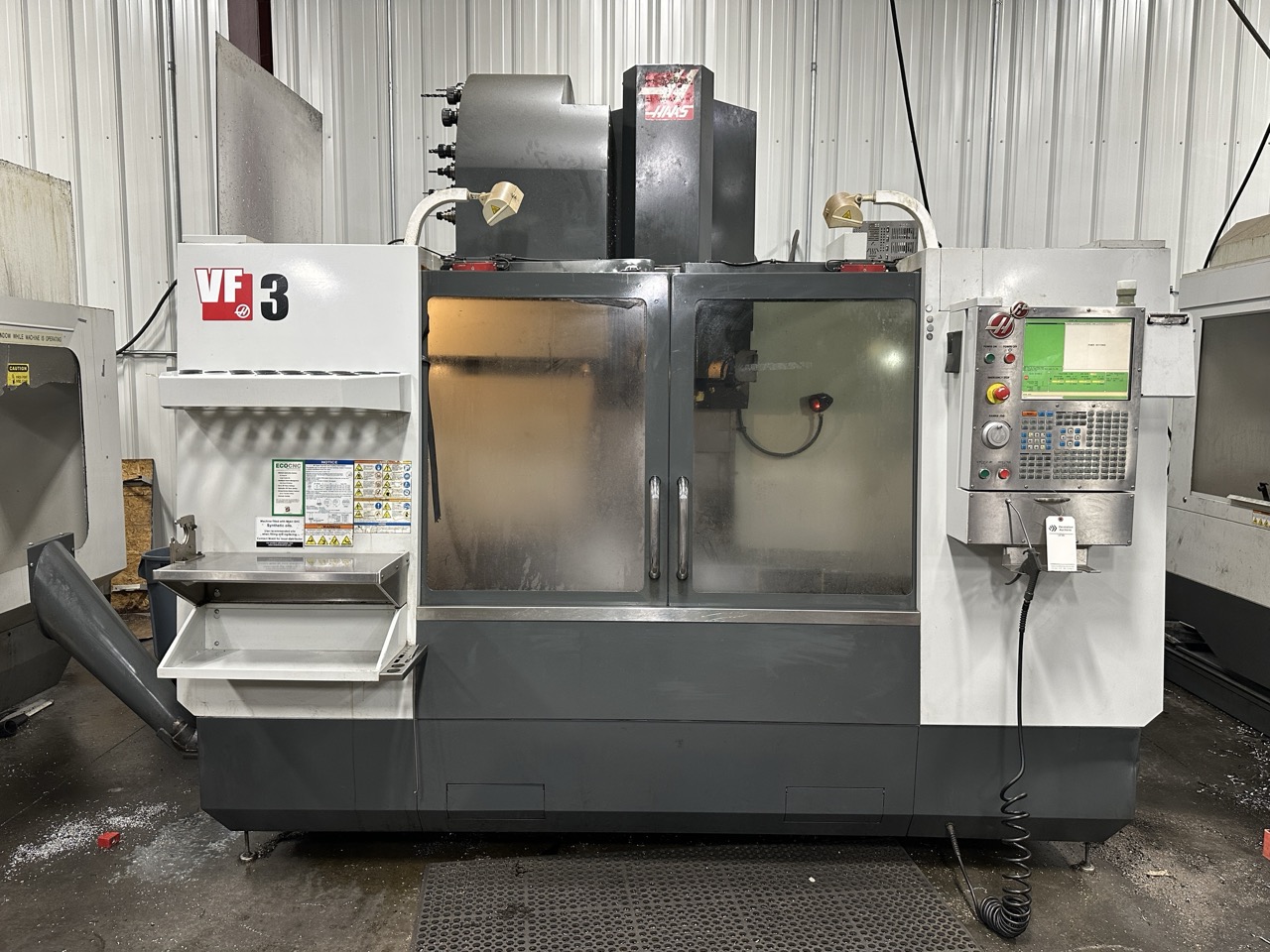 Haas VF-3 CNC VMC, 2011 - WIPS, 40 Station Side-Mount, High-Pressure Coolant