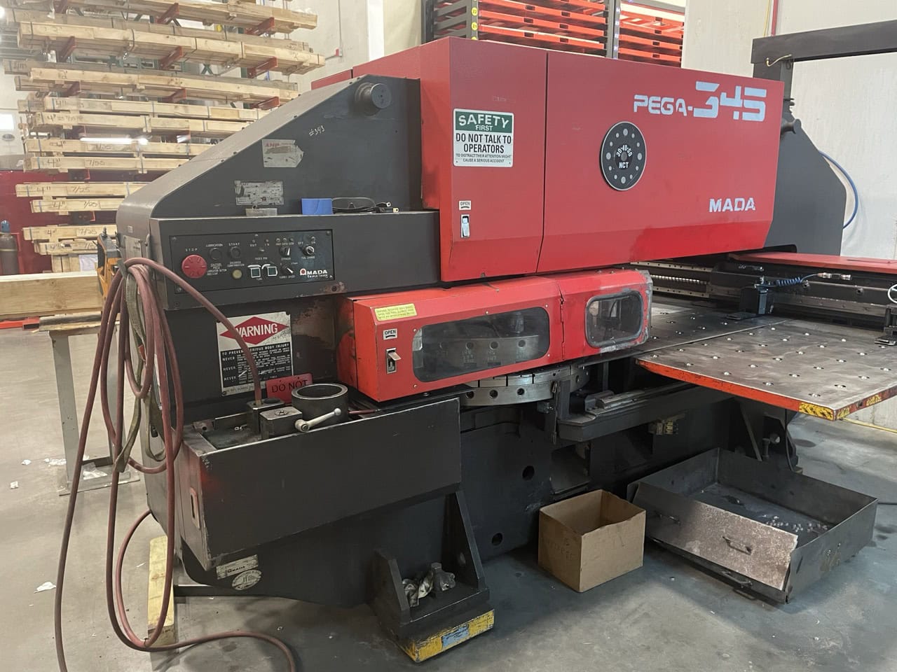 30 Ton Amada Pega 304050Q Turret Punch Press, 1989 - 56 Station, 40"x100" Sheet, Tooling Included - Image 2